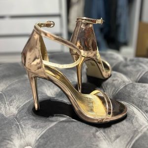 ROSE GOLD/ BRONZE SANDAL HEELs
